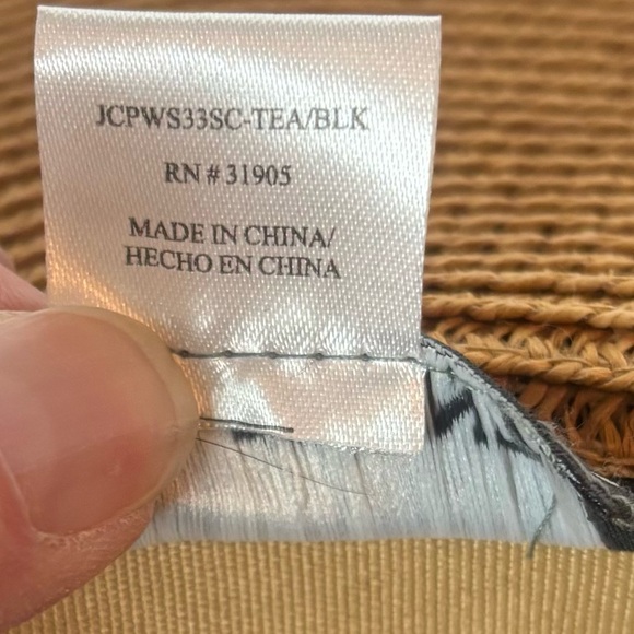 Scala Pronto Wide Brim Straw Sun Hat Black Ribbon Band Bow Women’s One Size - Picture 6 of 7